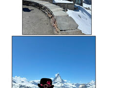 14時42分」
喘ぎながら登ってきて、記念にお願いして1枚写していただきました。ここが展望台のようです。