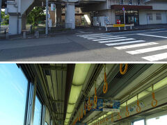 というわけで唐崎駅に到着、
次の目的地に進むからネ。
８時０３分発、
湖西線(近江舞子行)で志賀へ。