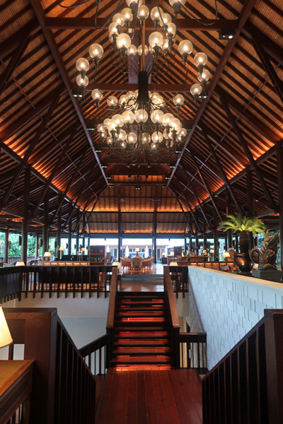 ハイアットのロビー。