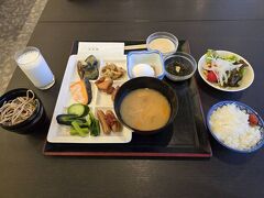 ビュッフェの朝食