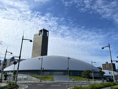 さてレンタカーで高松を出発！
あなぶきアリーナ高松の辺りから。
