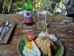 まだ早いですがウブド最後の食事は、初日に閉店時間にもかかわらず入れてくれた。マイ・マル・ワルンでナシゴレンを頂きました。
奥さんがお礼にまた、行きたいと言ったので。
