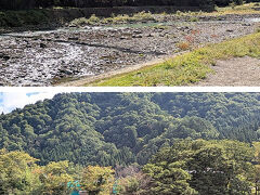 ■白川郷■
「であい橋（吊橋）」を渡ります。橋の下は庄川