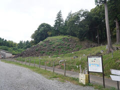 南曲輪の崩れた石垣
バス停の直ぐ前に有ります。