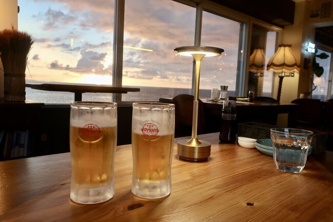 本日もすばらしい夕日ショーを期待して