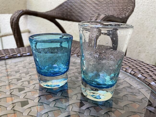 お安い琉球ガラスがあったので2つ購入しました。