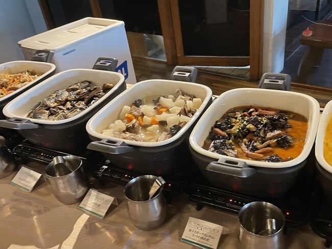 朝食は昨日と少しだけ変わっています