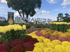 GS25で買いたいものがあったんだけど、3店舗目でやっとゲットできました！
荷物が増えたので一度ホテルに戻ってから、釜山市民公園へ来ました。