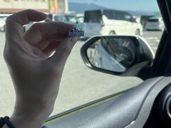 今回も静岡IC発。いつもの富士川楽座。
写真は静岡道の駅ピンバッヂ（100円）