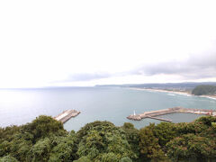 帰りは日本海沿いを走ってくれました。
途中、魚見台という見晴らしの良い展望スポットで停まってくれました。