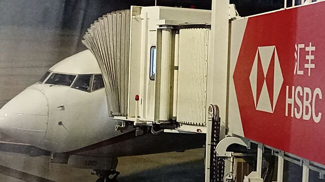 ゆっくりとハンバーガー食べてたら出発30分前にゲートに行くと最後の乗客になっていました。待って～