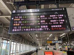 PM14:30JR仙台駅東北新幹線
改めてひとり旅再開です。今宵の宿へ向かいます。