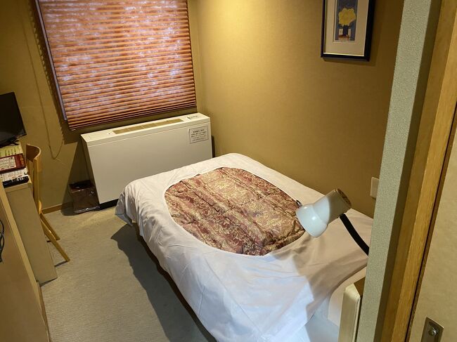 シングルトイレ付きアウトバス<br />元は添乗員部屋だったのかも。<br />窓の下は暖房機