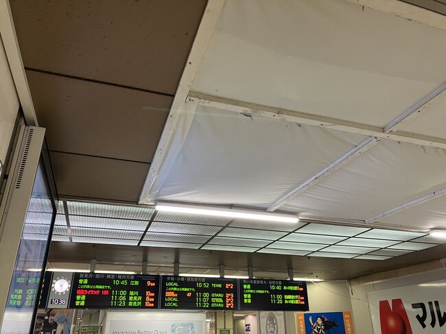 おはようございます。前日の夜、ホテルに帰るのが遅くゆっくり寝てしまいました。朝食はホテルで食べて、これから、小樽に向け出発です。