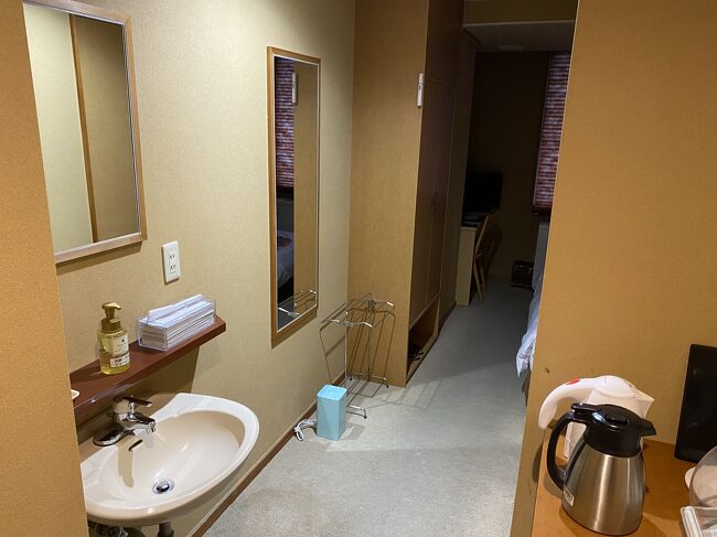 洗面所と小型加湿器