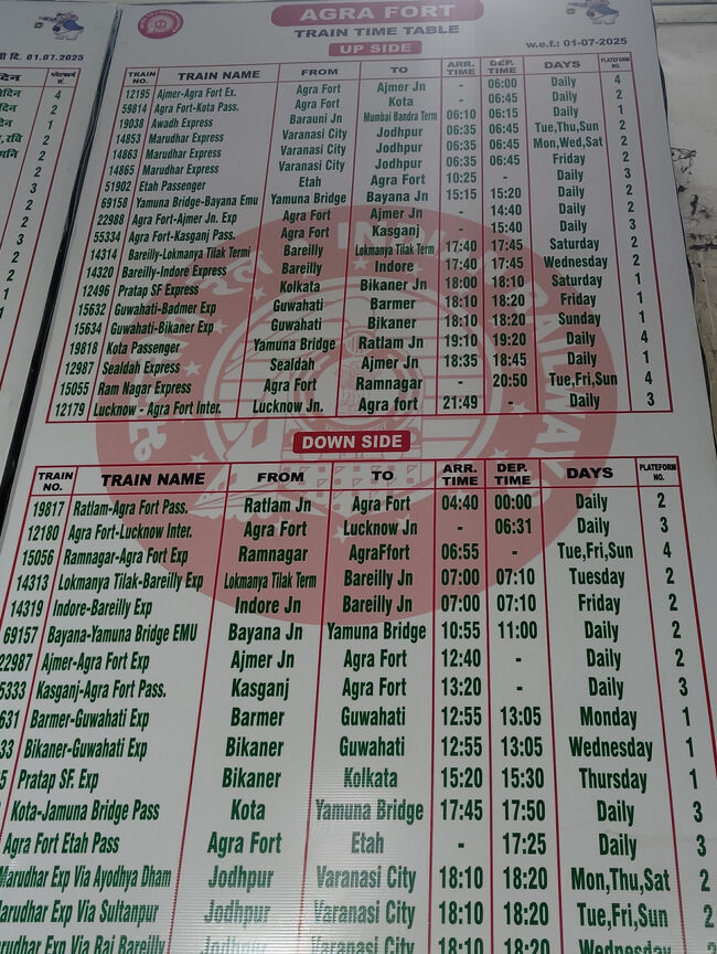 ジャイプール行き確認。