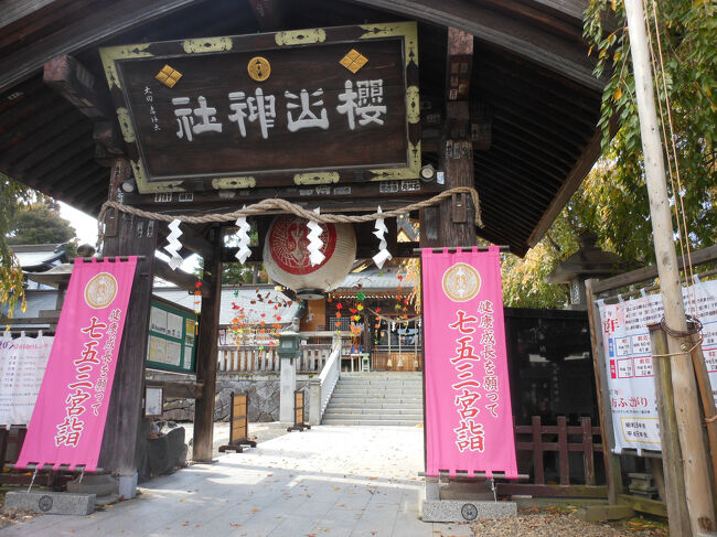 お城の隣に桜山神社がありました。<br />ここに、烏帽子岩があるの知らなかったです。<br />お城のなかにあると思っていました。
