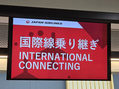 のっけからお金のことばかりで恐縮ですが、シンガポールまでのＦクラス正規運賃は片道約100万円超もするとの事でした。それが、マイル利用なら片道5万マイルくらいで乗れるんだそうです。マイルが貯まっててよかったよ～～！　100万円ポンと出せるような富裕層ではない身としては、宝くじにでも当たったような心持！

でも、マイル適用のシート枠はどうやらほんの少ししかないようで、いつでもサクッと取れるものでもないようです。現に11月に調べ始めた時、翌年2,3月に片道5万マイルの設定枠がありましたがすでに満席。次に少ないマイル数でＯＫなのは10月下旬。片道57,500マイル。日によってもばらつきがあり、極端な例だとその次の週の必要マイル数はなんと12万マイル。
　　まったく訳が分かりませんね！？
ということで出発は翌年の10月下旬に決まったのでした。
また、残ったマイルで、帰路便はビジネスクラスをゲット。

さて2025年10月26日当日。
シンガポールへのJL0037便は羽田発10：55なので、福岡空港朝7時発の羽田行き始発便に乗らなければなりません。4時起きして空港へやって来ました。
福岡空港国際線乗り継ぎカウンター。　26/10/2025　06：05チェックイン。