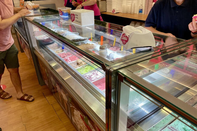 食後はジェラート。