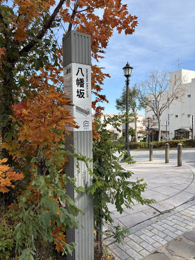 そして八幡坂<br />この辺りには観光客がたくさん写真を撮っていました