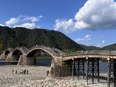 錦帯橋到着！
いい雰囲気です