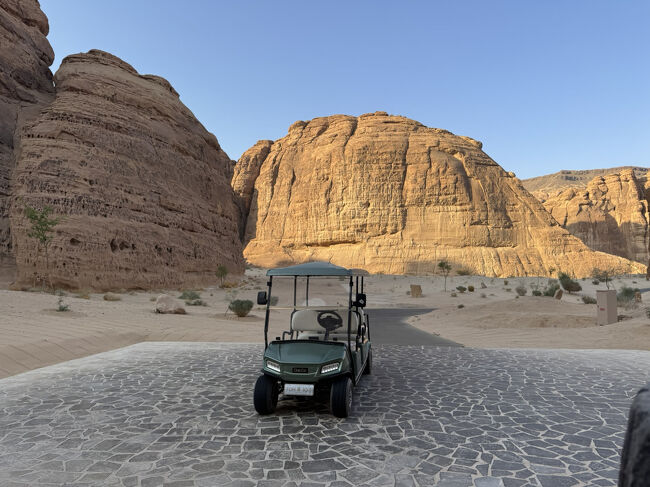 カートが待っててくれました。<br />メイン棟に戻ります。