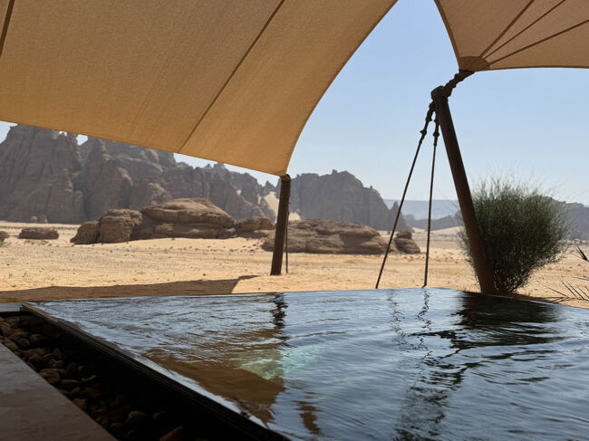 子供がプールに入っていました。<br />ちなみにこのビラは1泊100万ぐらいします。<br />