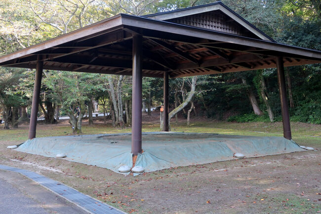 　野見宿禰神社近くには土俵が。奉納相撲の舞台だろう