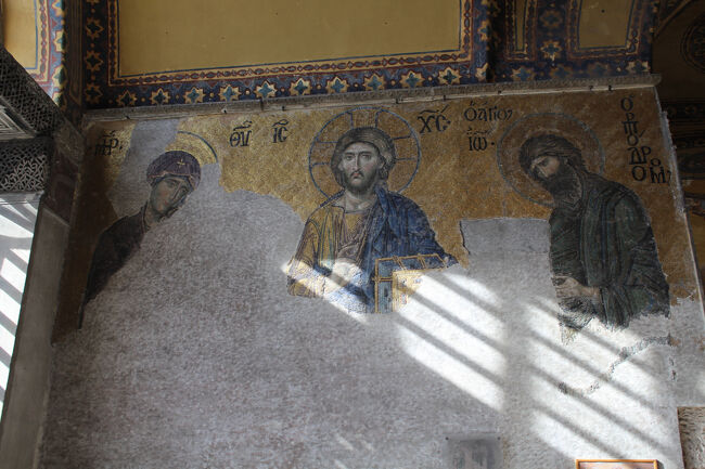 「デイシス」のモザイク・イコン、ビザンティン美術の最高傑作。