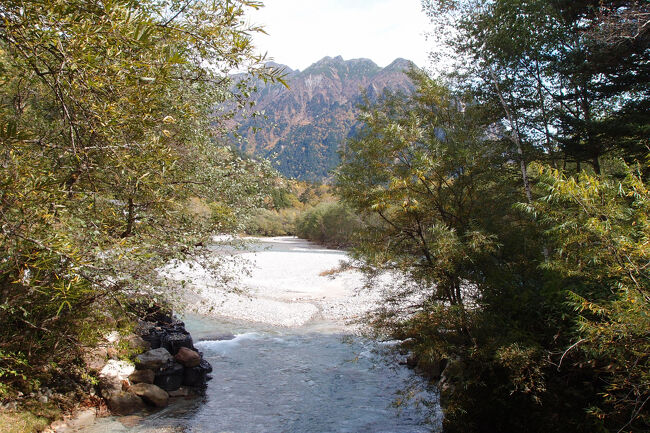 穂高橋から望む