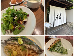 15分程歩いて儘へやって来ました
並んでいたので予約を入れておいて良かったです
パスタとピザのセットをシェアしました
ピザ生地に紅生姜を入れあげたたこ焼きみたいなのが付いてきて美味しかったです