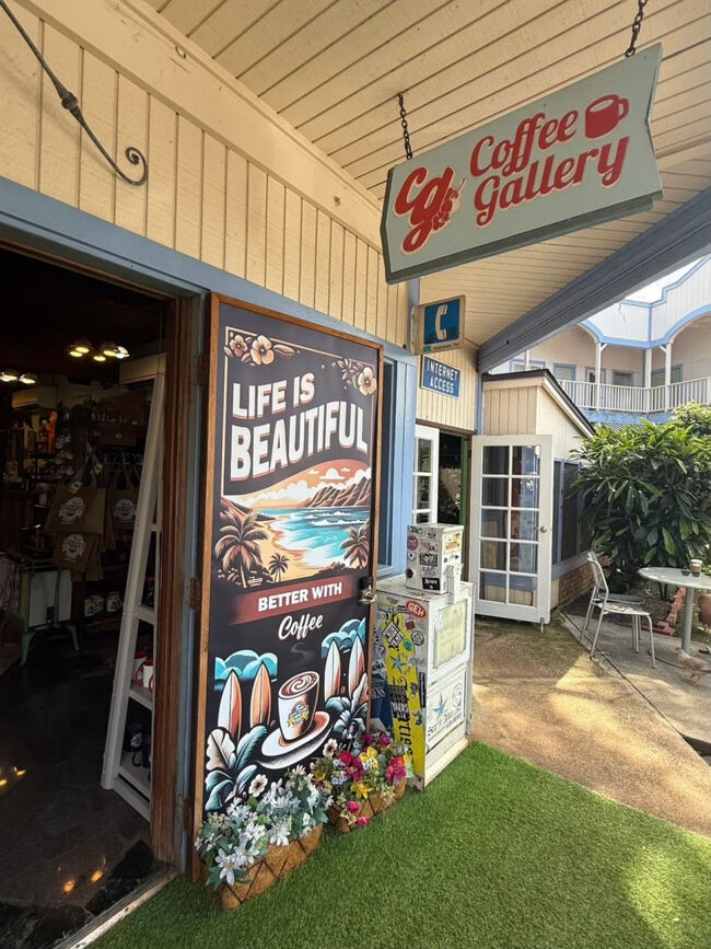 ちょっと喉が渇いたのでコーヒーギャラリーで休憩です。