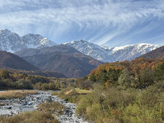 見納めに、白馬大橋からの眺め。