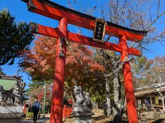 鳥居と紅葉のコラボレーション