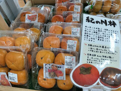 京奈和自動車道のPAエリア内にある「道の駅　かつらぎ西」。

ここで初めて見た紀の川柿、B品でも1個200円と高価。
木になったまま渋抜きをして完熟で出荷される、手間がかかった品種。