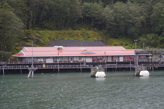 「Princess Cruise Dock」に向かっているようですが、クルーズターミナルの建物は無く、あるのは土産物屋さんだけです。