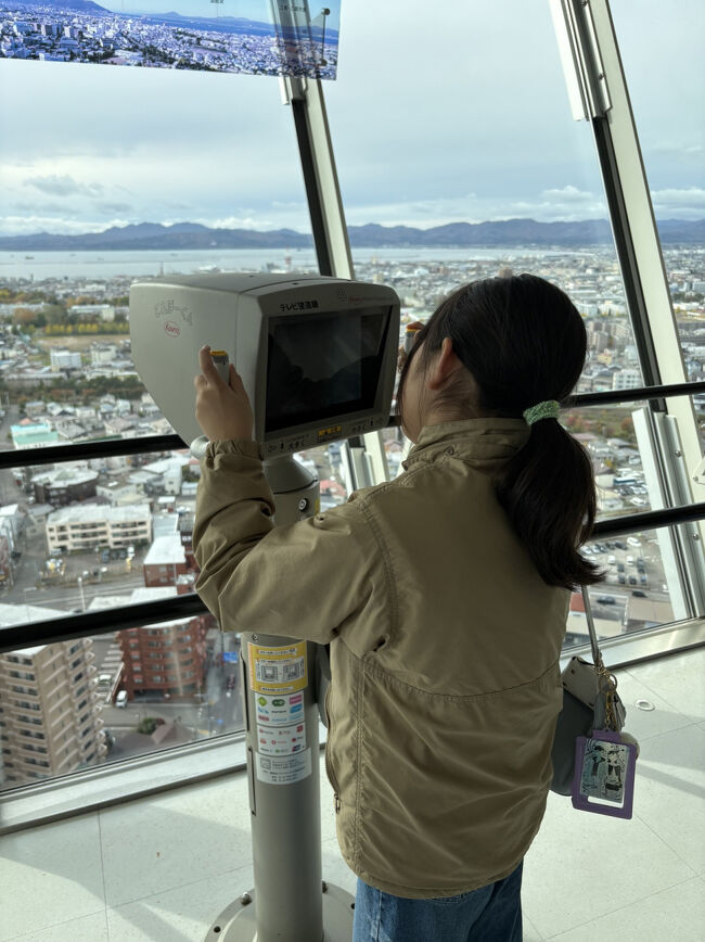 望遠鏡があるのでちょっと見てみます<br />