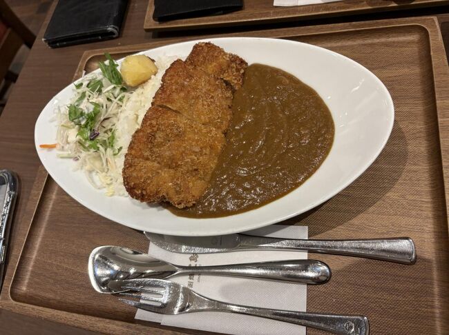 カツカレーも付け合わせのサラダも美味しかったです。<br />今度は函館のお店で洋食が食べたいな。