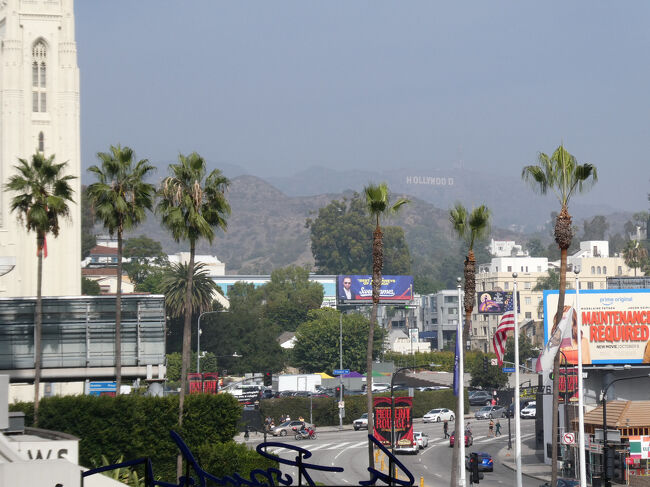 今は晴れてハリウッドサインが良く見えます。<br />