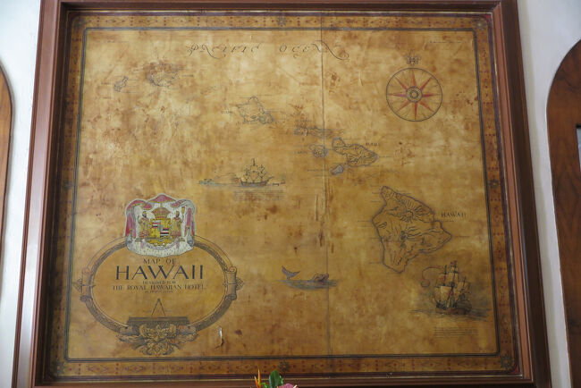 こちらの古いハワイ諸島の地図が目にとまりました<br /><br />有名ですね