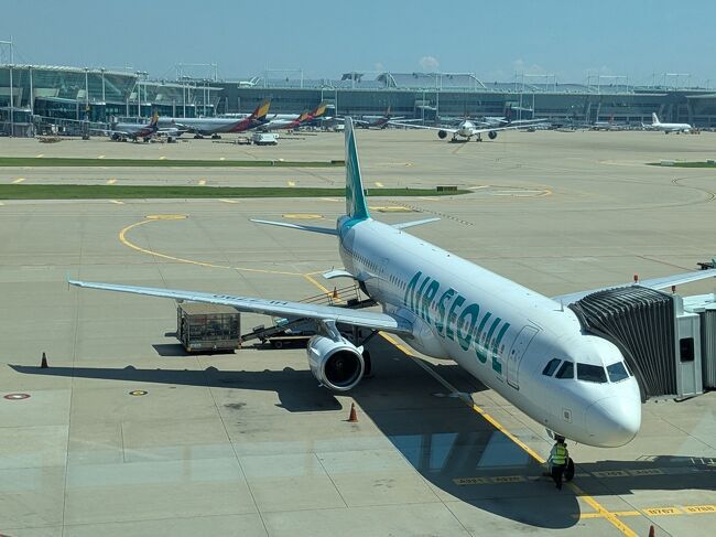 エアソウル　RS715便　仁川15：20→関西17：00で帰国