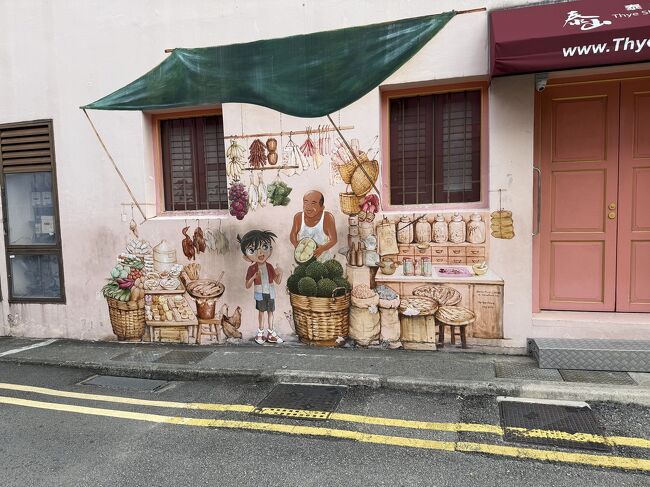 スミスストリートのコナンの絵。<br />キッドのサインも発見！