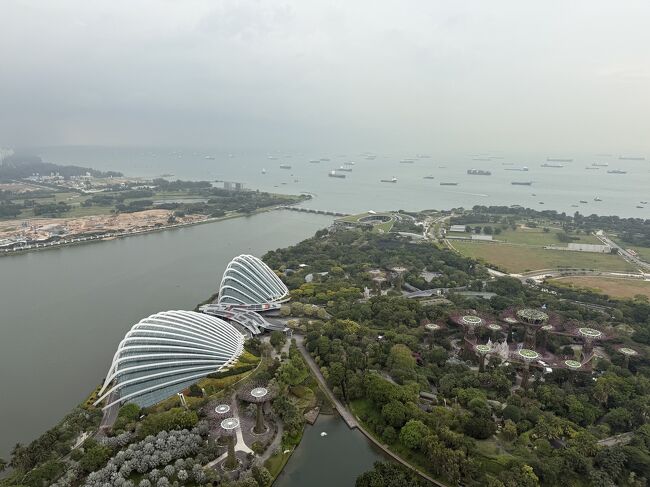 セラヴィーの入り口前から。<br />ガーデンズバイザベイが見えます。