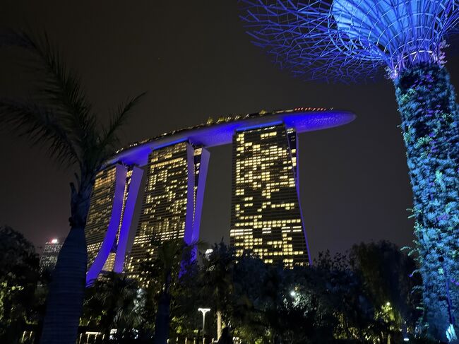 マリーナベイ駅→ベンクレーン駅<br /><br />日中食べすぎてお腹いっぱいだったので、夕食はホテル近くのセブンイレブンでメロンを買って食べました。<br />1日目終わりです。<br />