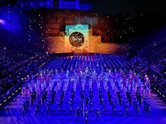 ミリタリー・タトゥー。各国のパフォーマンスはバグパイプ隊の他にも鼓笛隊など、それぞれ特徴的で面白いです。