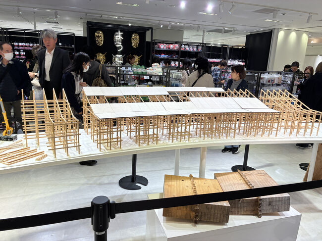 大屋根リングの模型も！