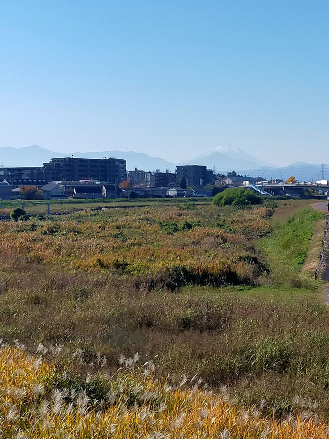 万願寺橋から富士山を望んで