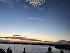 関屋浜海水浴場に到着。本日は関谷浜花火大会が開催されます
