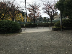 この奥はテニスコートです。