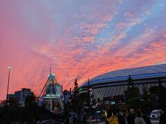 東京ドームシティ(後楽1丁目)の夕焼け